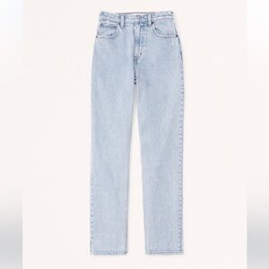 Abercrombie The 90s Straight Ultra High Rise Curve Love